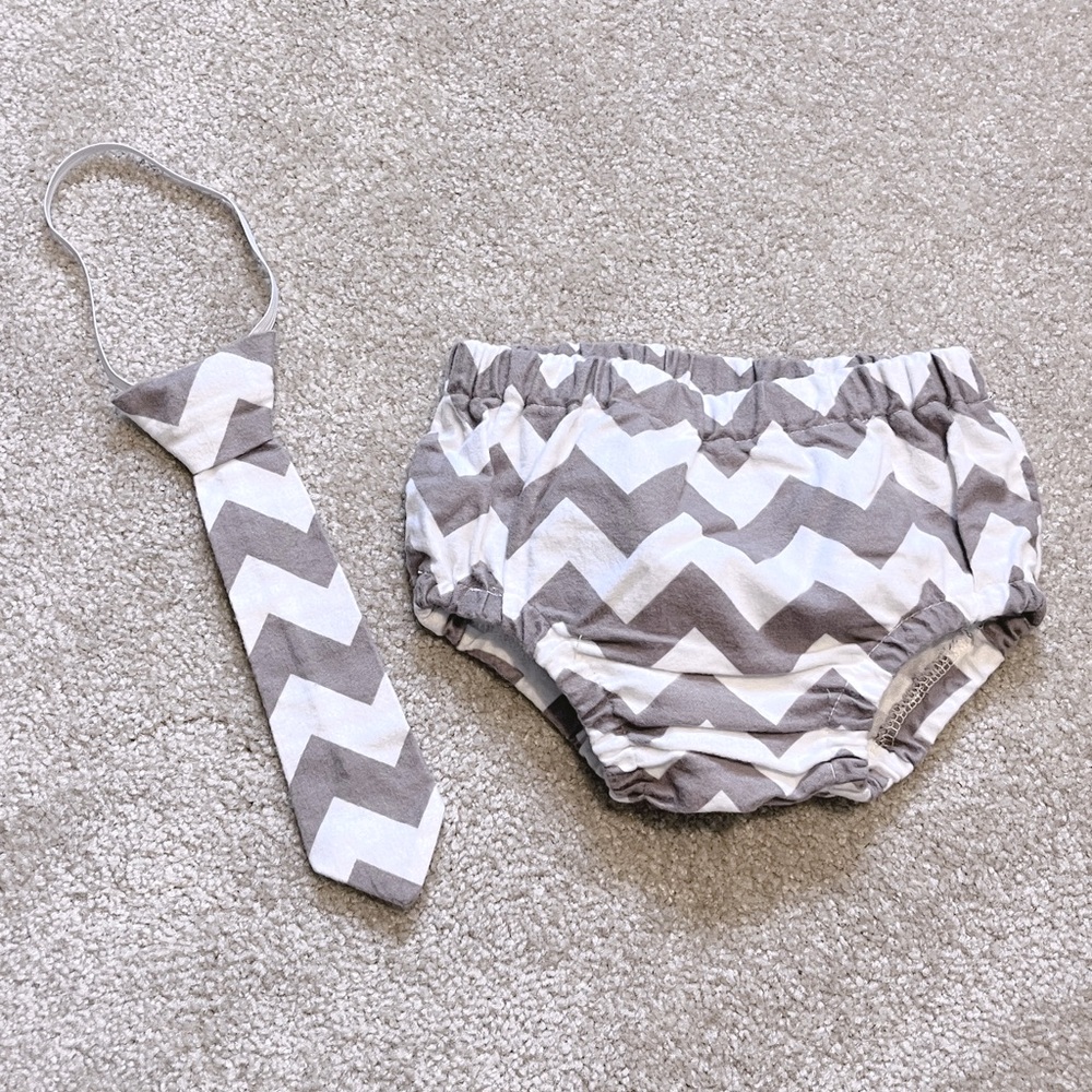 Diaper Cover & matching elastic Tie